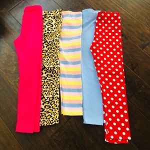 Girls Size 6 leggings and romper